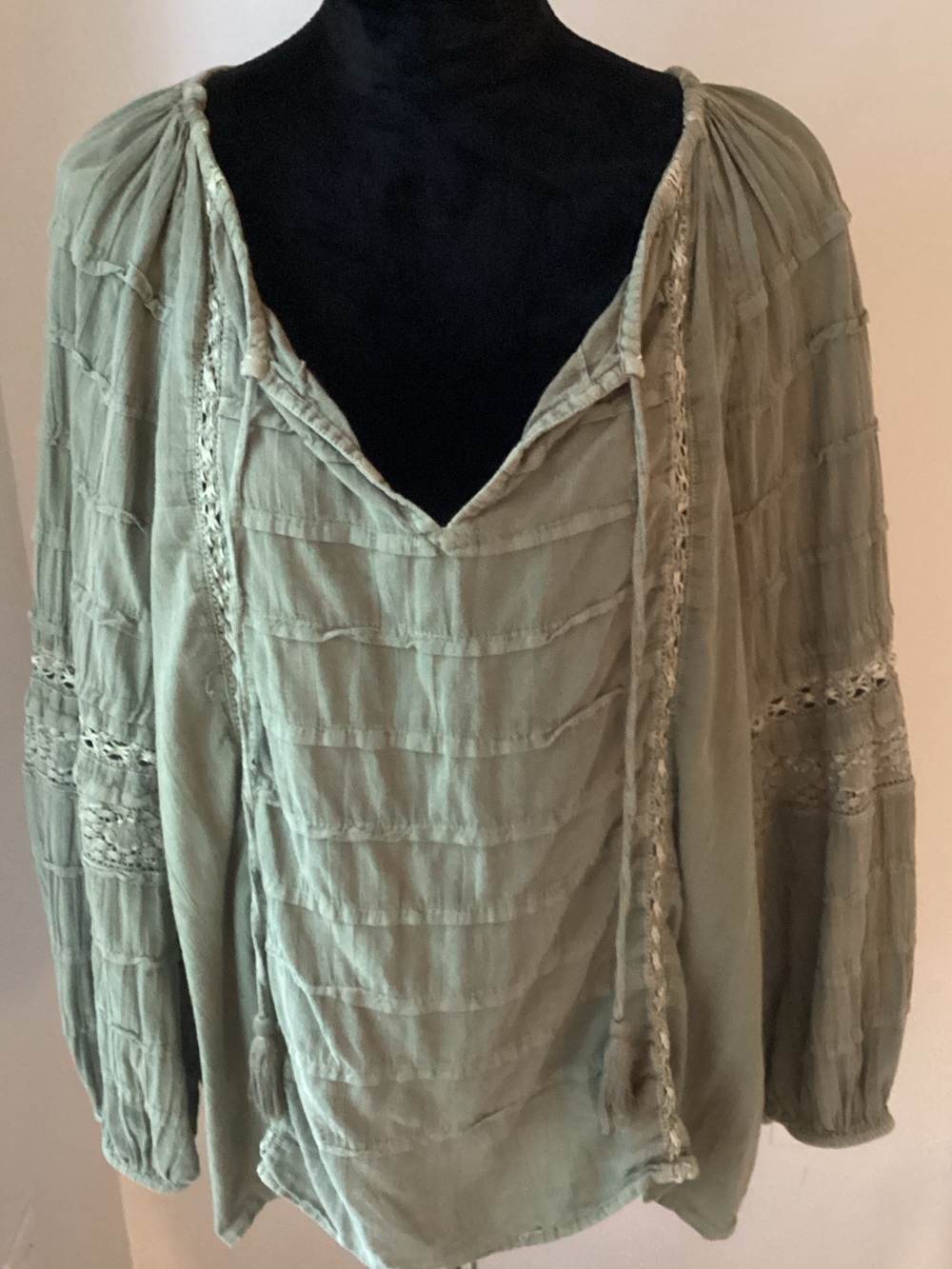Sundance Boho Tunic with Crochet Trim